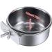 Amfrar 2 Pieces Stainless Steel Bird Feeding Bowls with Holder - 12cm Hanging Bird Bowls for Parrots Small Animals & Bird Cages - Buy Online on GoSupps.com
