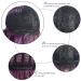 Parxitn Short Bob Wig - Natural Ombre Purple Synthetic Hair for Daily Party Halloween Cosplay - Curly Colorful Wigs for Women - Buy Online on GoSupps.com