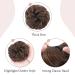 Natural Brown Hair Extensions - Real Hair Updo Ponytail Dutt & Tie 45g Voluminous Style - Buy Online on GoSupps.com
