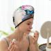 Hair Towel Wrap | Quick Drying Hair Turban with Button | Butterfly in Blossoms Zen Design - Buy Online on GoSupps.com
