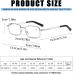 Hubeye 3-Pack Men s Reading Glasses - Rectangle Metal Frames Blue Light Blocking Feder Hinges +1.00 Diopter with Holster - Stylish & Durable - Buy Online on GoSupps.com