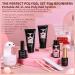 Morovan Poly Gel Nail Kit with UV Lamp - Complete White & Deep Nude 30ml Poly Gel Starter Kit with Top Coat & 3-in-1 Nail Glue Gel - Nail Extension & Poly Gel System - Buy Online on GoSupps.com