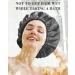 Aquior Reusable Waterproof Shower Cap for Women - Large Size for All Hair Lengths, Ideal for Girls Spa, Home, and Salon Use - Black - Buy Online on GoSupps.com