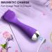 Facial Cleansing Brush - Waterproof Silicone Exfoliator for Men & Women | 3 Speeds | Deep Cleaning & Blackhead Removal (Purple - Buy Online on GoSupps.com