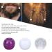 100 Transparent Hair Pearls & Plastic Clips - DIY Jewelry Set for Men Women & Girls - Ideal for Hair Braids & Bracelets (White Purple Transparent) - Buy Online on GoSupps.com