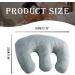 Rwigeboo Breast Pillow Ergonomic Detachable Chest Pillow Prone Cushion for Napping Breast Support Pad Bolster SPA Beauty Salon Massage Table Sleep GreyBreast - Buy Online on GoSupps.com