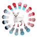 Heiqlay dogs anti-slip socks for cats paw protection dog cat pet indoor anti-slip socks paw protection and traction thanks to silicone gel for dogs and cats 4 sets l