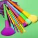 UCANBE 12pcs Rainbow Makeup Brushes Set - Premium Synthetic for Face Eyes Shadow, Foundation, Blush, Eyeliner, Eyebrow - Includes Concealer and Cream Blending - Professional Make Up Brush Kit - Buy Online on GoSupps.com