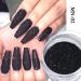 Superfine French Nail Glitter Powder - Black White Snow Design - 2 Bottles for DIY Manicure Crafts - Buy Online on GoSupps.com