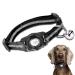 Deerlet Airtag dog hall band adjustable Apple Air-Tag dog collar reflective nylon cat dog collar with IPX8 waterproof Airtag bracket integrated Airtag GPS accessories black collar (s) s (Winth2cm length 25-38cm)
