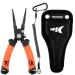 KastKing Speed Demon Pro Fishing Pliers, 420 Stainless Steel, Fishing Tools, Saltwater Resistant Fishing Gear, Tungsten Carbide Cutters, Corrosion Resistant Coating, SuperPolymer Grip Handles A: 7.5'' Split Ring Nose