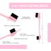 75g Women Hair Wax Stick 15g Pomade Tamer Stick for Smoothing Flyaways Taming Frizz Baby Hair Slick Back Hair Glue Bed Head Styling Cream Gel for Wig 5 In 1 Brush Edges Control Brush Comb - Black - Buy Online on GoSupps.com