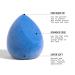 JUNO & Co. Microfiber Makeup Sponge - Dual Layer Flawless Blender for Foundation Powder & Cream (Velvet Blue) - International Shipping Available - Buy Online on GoSupps.com
