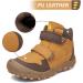 Mishansha Outdoor Ankle Hiking Boots | Boys Girls Trekking Shoes | Little Kid (4-8 Years) | Double Brown - Buy Online on GoSupps.com