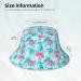 Reversible Pink Flamingo Bucket Hat | Packable Unisex Sun Cap for Outdoor Activities - Buy Online on GoSupps.com