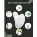 Rose Quartz Gua Sha Tool for Face Massage and Lymphatic Drainage - HANABEE Facial Beauty Tool (White) - Buy Online on GoSupps.com