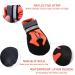 Waterproof Dog Shoes for Small & Medium Dogs | 4-Piece Anti-Slip Outdoor Paw Protectors - Reflective Straps (Orange XL) - Buy Online on GoSupps.com