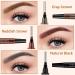 PIWOSGOL 3 PCS Waterproof Eyebrow Pencil Microblading Eyebrow Pen with 4 Dots Waterproof Eyebrow Pencil Fine-Stroke & Long Lasting Creates Natural Eyebrow Hairs -3 Colors - Buy Online on GoSupps.com