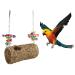 Bird grass woven swing with hooks durability and funny bird cage toys for chewing birds standing parrot budgie parasite nymphic my close lovebirds finch toys