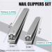 Buy Premium Stainless Steel Nail Clipper Set - Sharp Curved Blades for Men & Women | Durable Toenail & Fingernail Cutter - Buy Online on GoSupps.com
