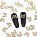 JERCLITY 30-Piece 3D Gold & Silver Butterfly Nail Charms with Clear Rhinestones - Metal Butterfly Nail Studs & Jewels for Nails - Buy Online on GoSupps.com