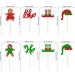 Gyufise 24Pcs Gingerbread Christmas Cupcake Toppers Glitter Gingerbread He or She Cake Topper Decorations for Christmas Theme Baby Shower Kids Birthday Party Supplies Multi-9 - Buy Online on GoSupps.com