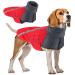 Slowton winter coat for dogs warm lining made of polar fleece outer jacket for dogs with turtleneck scarf.