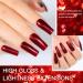 COSMOO 12ml Wine Red Nail Polish | Quick Dry Burgundy Red Lacquer | Lustrous Iridescent Ultrachrome Nail Enamel - Buy Online on GoSupps.com