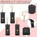 Oudain 4 Pcs Lipstick Holder Keychain  Women Soft Leather Clip on Lipstick Sleeves Pouch Lip Balm Holder Travel Accessories Assorted Color (Black) - Buy Online on GoSupps.com