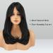 FESHFEN Long Wigs with Bangs - Natural Black Synthetic Hair Wig for Women | 45 cm International Shipping - Buy Online on GoSupps.com