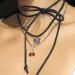Oralgo's Stylish Star Necklace - Adjustable Collarbone Chain | Personalized Choker with Cherry & Flower Trailer - Perfect Gift! - Buy Online on GoSupps.com