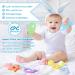 Beboan Baby Cooling Bite Ring - 8 Soft Silicone Teething Rings BPA-Free Natural Cooling Toy for Babies 3 Months+ Multicolored - Buy Online on GoSupps.com