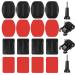 20 sets compatible with GoPro Klebepads and GoPro brackets Accessories flat curved adhesive containment helmet resilience compatible with GoPro Hero Session/4/3+/2 Action camera