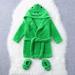 Soft Baby Bathrobe & Shoes Set | Terry Hooded Shower Coat for 0-6 Months | Comfortable Fleece Swimming Robe for Boys & Girls - Green - Buy Online on GoSupps.com