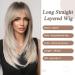 Allbell Blonde Wigs for Women - Long Layered Heat Resistant Hair with Bangs | Platinum Blonde 259-13 - Buy Online on GoSupps.com