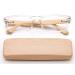 Real Bamboo Reading Glasses Spring Hinge Genuine Bamboo Rectangular Reader w/Case 1.75 X Clear