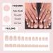 YOSOMK 48pcs Ombre Pink Press on Nails & Toenails Set - Short Fake Gradient Nail Tips for Women - Buy Online on GoSupps.com