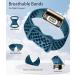 Laffav Compatible with Fitbit Charge 5 Bands for Men Women  Flexible Soft Silicone Wristbands Breathable Sport Replacement Strap with Air Holes for Fitbit Charge 5 Fitness Tracker  4-Pack Black/Slate Blue/Green/Lunar White - Buy Online on GoSupps.com