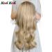 Blonde Long Wavy Clip-in Half Head Wig Extension - 210g Synthetic Hair for Women 8-22 - Buy Online on GoSupps.com