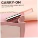 2Pcs Lipstick Brush Set - Soft Silicone Lip Applicator with Dust-Proof Cover for Lip Balm Lip Gloss & Concealer - Portable & Transparent - Buy Online on GoSupps.com