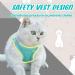ORYEDA Cat Harness and Leash Set Escape Proof Kitten Walking Vest for Small Medium Cats Easy Control Outdoor Harness Adjustable Breathable Pet Clothes with Reflective Strips Green Medium Medium Green - Buy Online on GoSupps.com