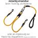Floxik Short Guide for Dogs - 12mm Reflective Climbing Rope Leash | Ideal for Leash Training & Free-Range Activities | Bright Orange - Buy Online on GoSupps.com