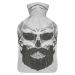 Bearded Skull Hot Water Bottle With Cover Plush Bed Bottle Hand Warmer For Adults And Children 26.5X15.3cm