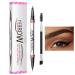 Curved Eyebrow Pencil Curved Eyebrow Pen 2in1 eyebrow pen and eyeliner pencil Long Lasting Eyebrow Pen for Girlfriend Wife Friend Sister Daughter 04