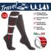 Knee High Compression Socks 13-15 mmHg - Unisex Cotton Blend Black XL | International Shipping - Buy Online on GoSupps.com
