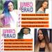 SHUOHAN 6 Packs Ombre Jumbo Braiding Hair Extensions 24 Inch - Blue White Red - High Temp Synthetic Fiber for Box Braids - Buy Online on GoSupps.com