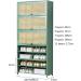 Stackable Shoe Cabinet - Multi Layer Shoe Storage Cabinet Free Standing Shoe Organizer with Flip-up Doors for Closet Hallway Bedroom Entryway Green Shoe (Size : 70x33x40CM) - Buy Online on GoSupps.com