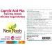 New Roots Herbal - Caprylic Acid Plus - 120 Capsules - Yeast-Stop Formula - Pau D Arco Capsules - Caprylic Acid Capsules for Candida - Balance Intestinal Flora & Reduce Blood Pressure- Yeast Stop Pills 120 count (Pack of 1) - Buy Online on GoSupps.com