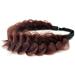 TOECWEGR Extensions Headband Hair Band Braided Classic Chunky Wide Plaited Wedding Fluffy Braids Wig Women Girl Beauty Accessory (Light Wine Red) - Buy Online on GoSupps.com