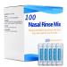 Neti Pot Salt Packets 100 Count (2.7g Each) | Individually Wrapped Saline for Nasal Rinse & Sinus Care | Pure Sodium Chloride | Fits Neti Pots Squeeze Bottles 100 Nasal Wash Salt 20